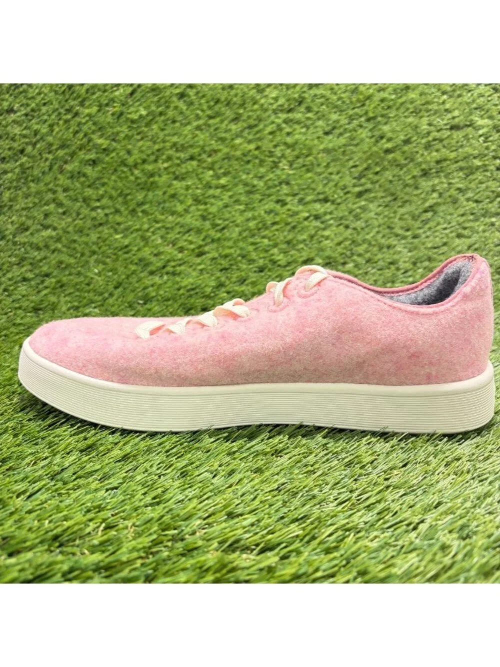 Allbirds Wool Cruiser Mens Size 9 Pink White Athletic Running Shoes Sneakers